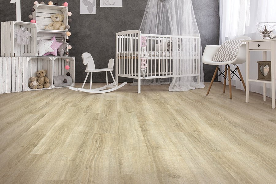 baby room with laminate floor from Stoller Floors in Orrville, OH